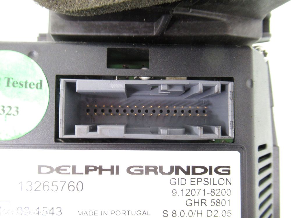 RADIO CD30 WYSWIETLACZ OPEL VECTRA C 453116246 13265760 - 3