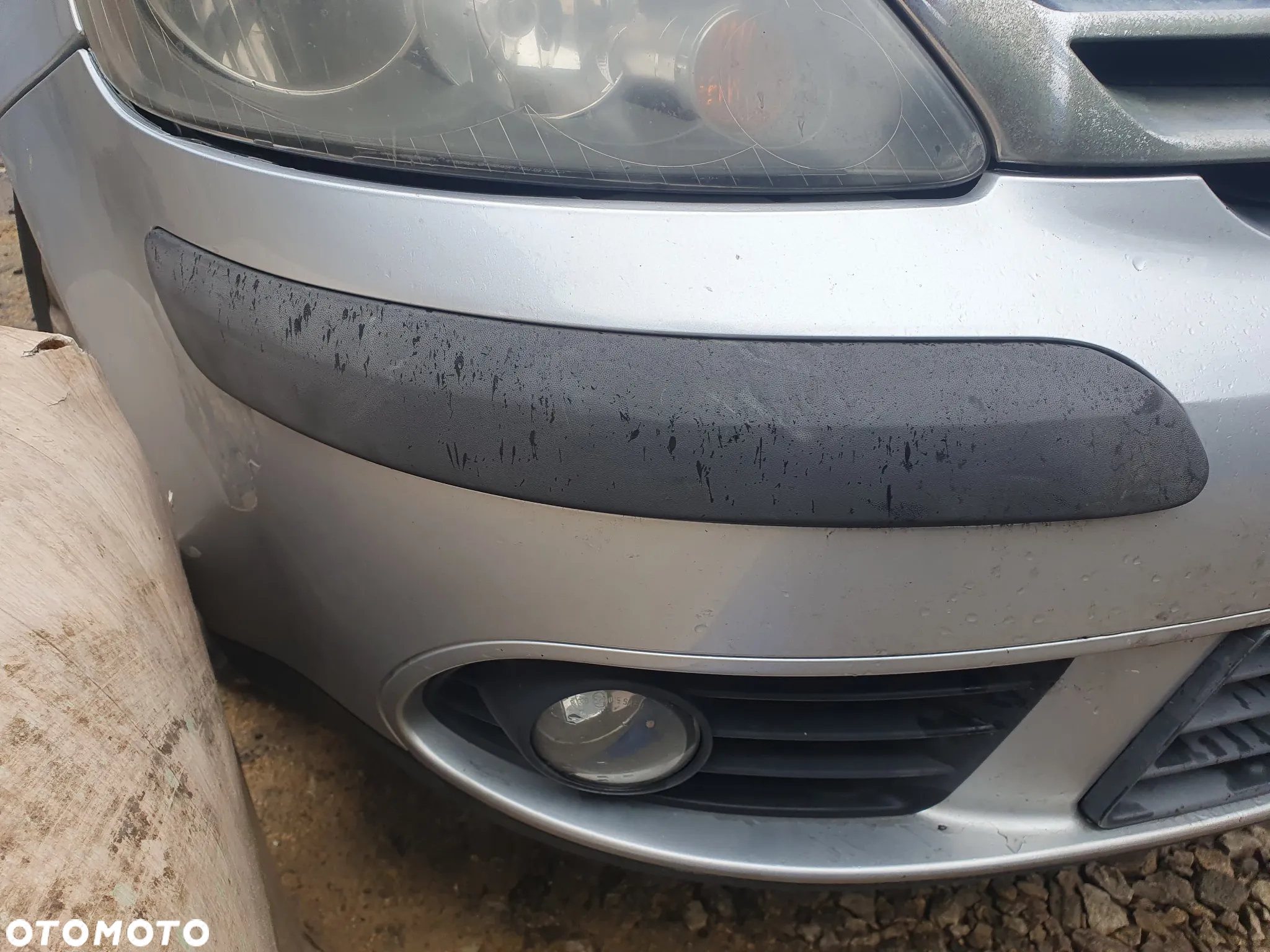VW GOLF PLUS ZDERZAK PRZÓD PRZEDNI LISTWY KRATKI HALOGENY SREBRNY LA7W - 3