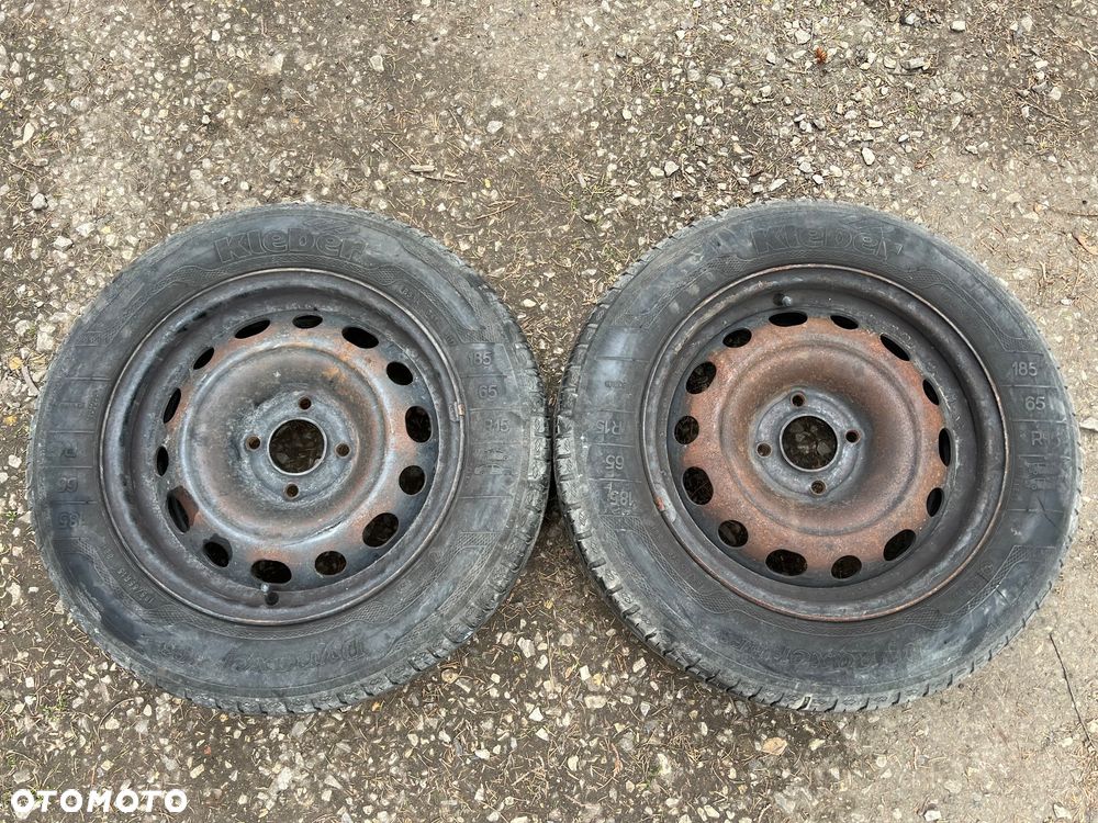 PARTNER BERLINGO 2x KOŁO KOŁA LETNIE R15 6.5J 4x108 ET27 OPONY LATO Kleber Dynaxer HP3 185/65R15 5.5mm 17r FELGA STALOWA FELGI STALOWE 2150752 PEUGEOT CITROEN - 2