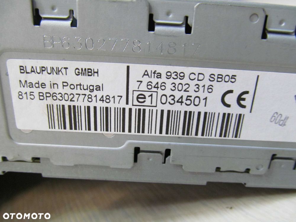 ALFA ROMEO 159- RADIO CD 150730930 939 - 6