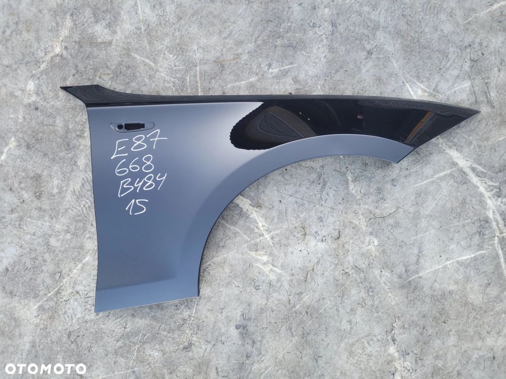 BŁOTNIK PRAWY PRZÓD PRZEDNI BMW E81 E82 E87 E88 668 SHWARZ II B484 - 1