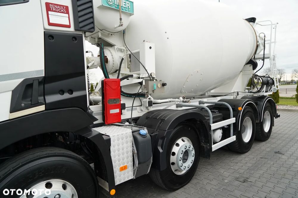 Renault C 430 / 8X4 / BETONOMIESZARKA / GRUSZKA 9 M3 / ALUFELGI / KAMERA / EURO 6 / - 13