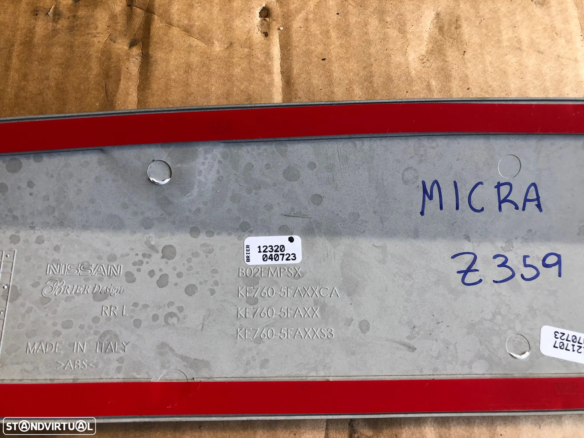 NISSAN MICRA K14 FRISO PORTA ESQUERDA - Z359 - 9
