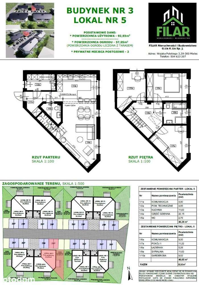 Apartament 93 mkw dwupoziomowy z ogrodem i 2 parkingi w cenie -OSTATNI - Pełny obrazek: 2/4