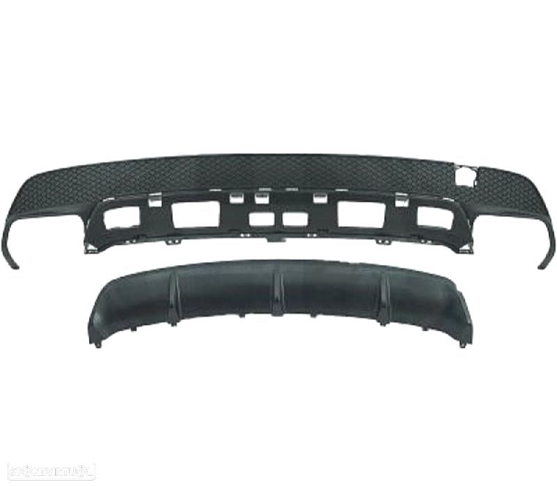DIFUSOR MERCEDES CLA C117 DUPLA SAIDA LOOK AMG CLA45 - 4