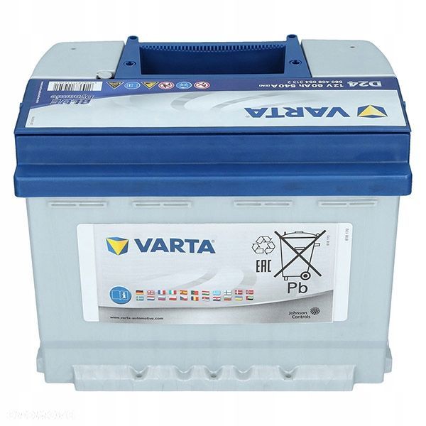 AKUMULATOR VARTA BLUE 60AH 540A D24 P - 6