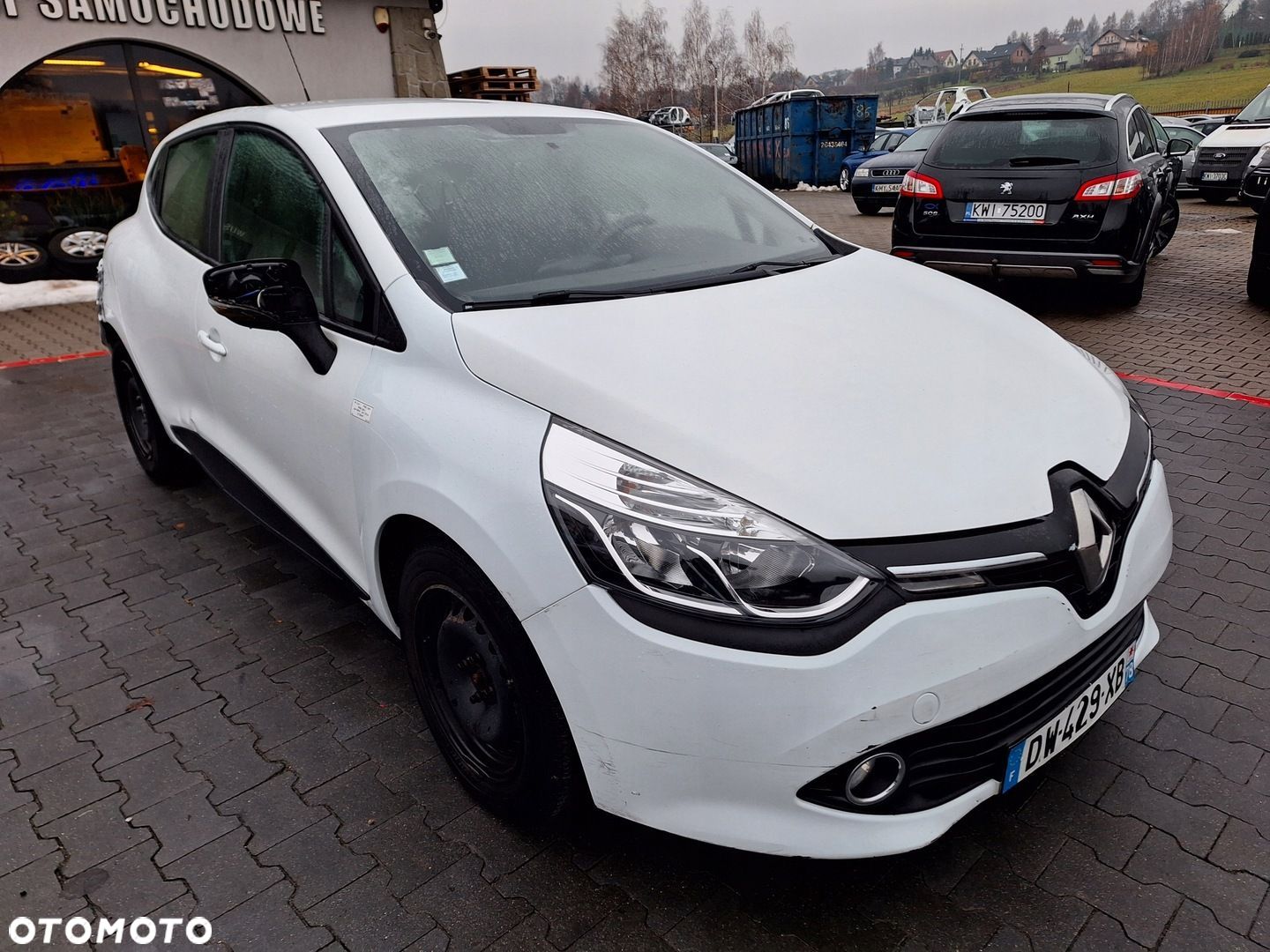 RENAULT CLIO 4 IV BIAŁE OV369 0V369 DRZWI TYŁ PRAWE 5D - 1