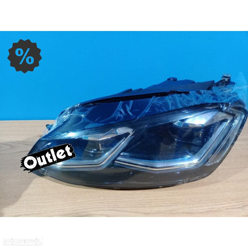 R012837C6 FAROIS VOLKSWAGEN VW GOLF 7 12-17 DRL DINAMICOS PRETO LOOK 7.5 R LINE - 4