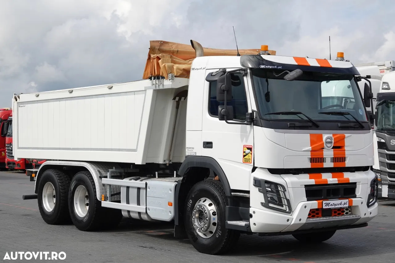 Volvo FMX 380 / 6x4 / CAMION BASCULANTE / 2019/ AXIE ELEVABILĂ / CAPACITATE DE ÎNCĂRCARE: 15.500 KG / GREUTATE: 10.500 KG / BASCULANĂ SPATE / EURO 6 / - 15