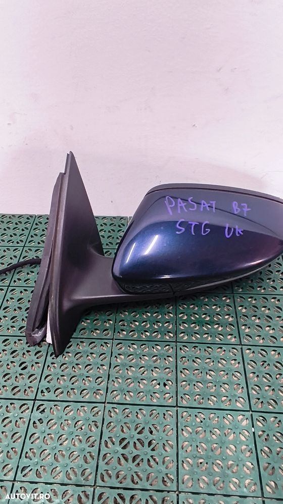 Oglinda stanga/dreapta Volkswagen Passat B7 fara rabatare de pe masina volan dreapta - 5