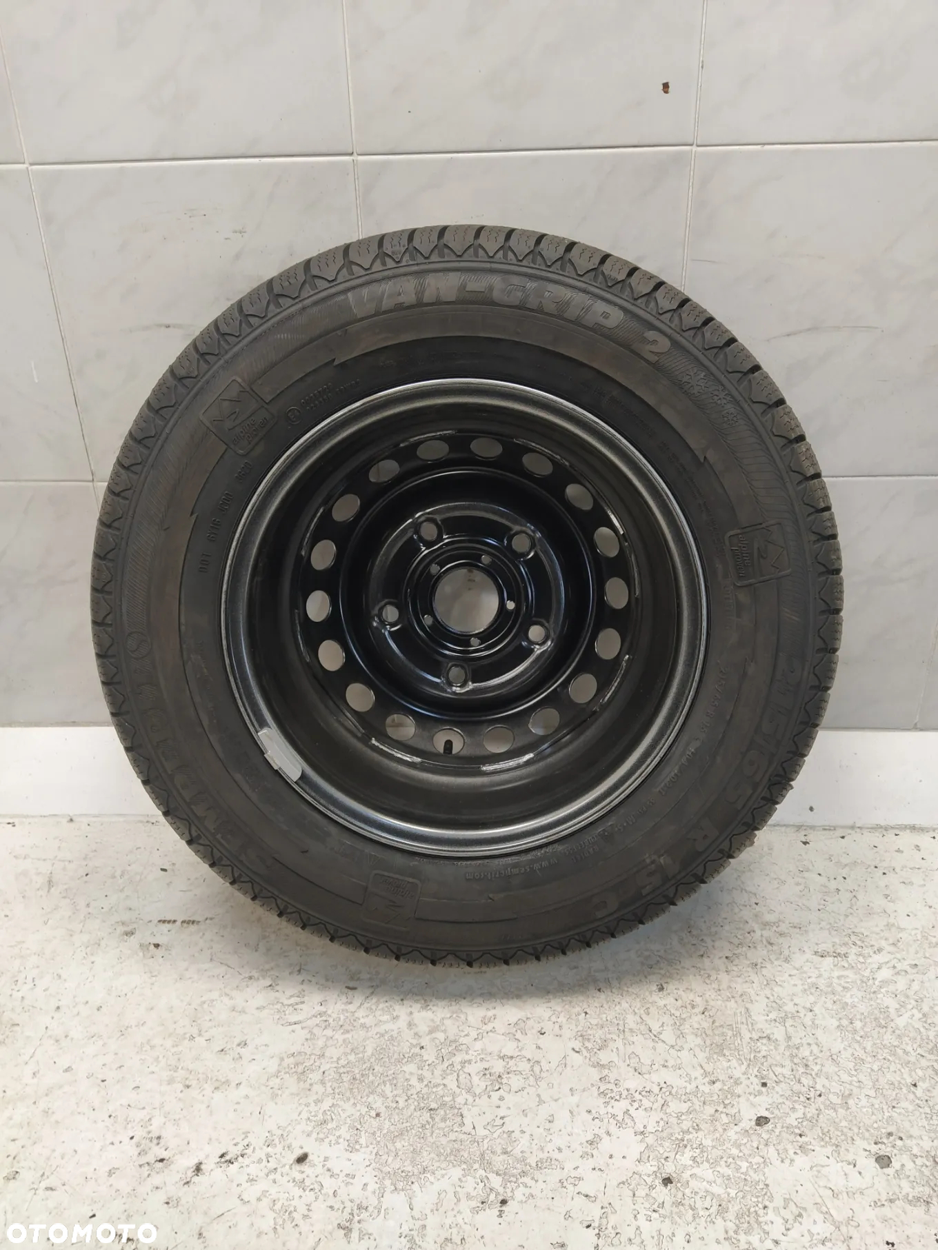 FORD TRANSIT CUSTOM 6,5x15 ORYGINALNE FELGI STALOWE R15 ET60 5X160 OPONY SEMPERIT 215/65 KOŁA ZIMA BIEŻNIK ok 10.5mm - 6