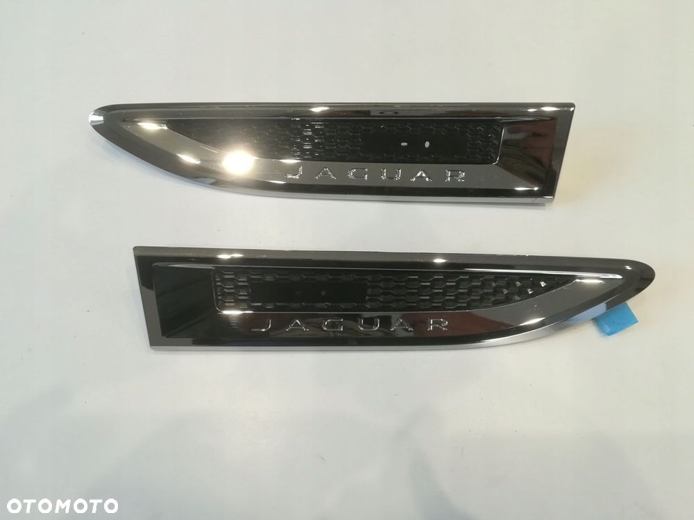 JAGUAR E-PACE X540 LISTWA WLOT BŁOTNIKA CHROM LEWA PRAWA SATYNA KOMPLET ORYGINAŁ - 4