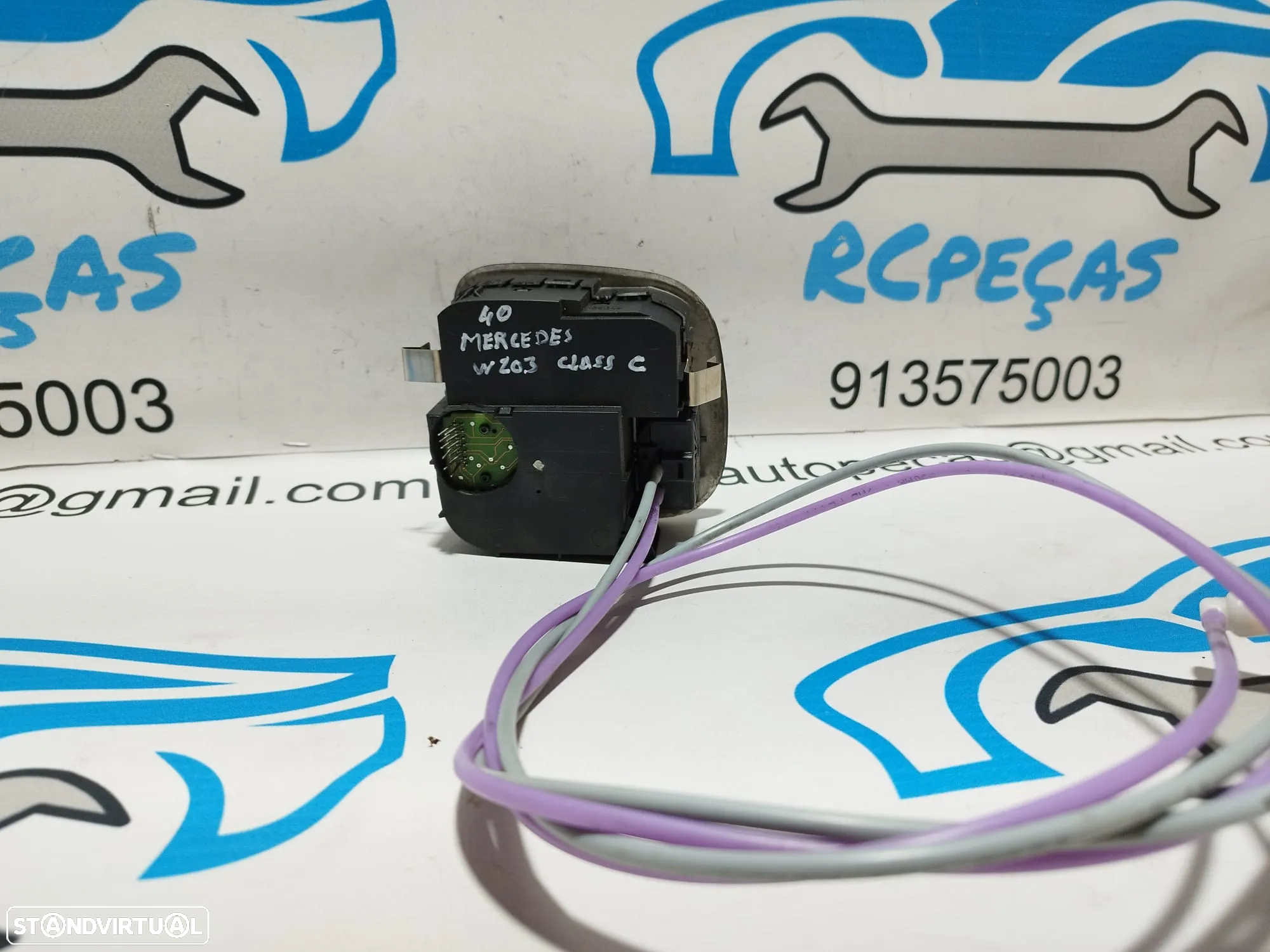 MODULO INTERRUPTOR SWITCH COMANDO COMUTADOR LUZES  MERCEDES  CLASS C W203 A2035451104 REGULADOR ESPELHOS RETROVISORES - 3