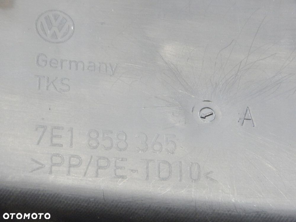vw t5 lift t6 osłona obudowa tunelu konsoli 7e1858365 antracyt - 5