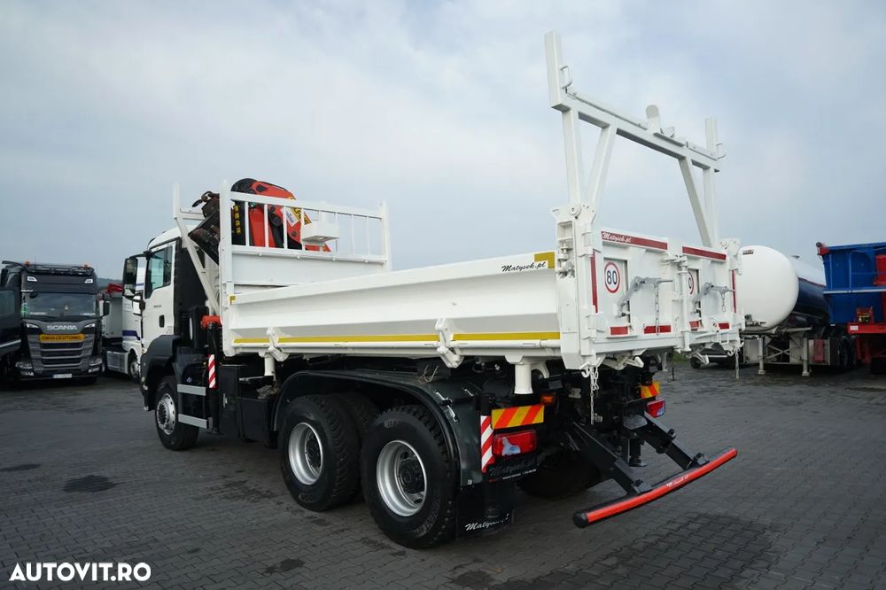 MAN TGS 26.440 / 6x4 / CAMION BASCULANTE / HIDROBID / BORDMATIC + PALFINGER PK 33002-EH / AUTOMAT / PILOT / EURO 5 - 14