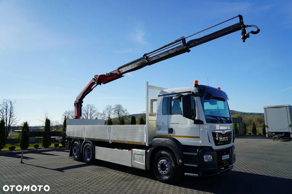 MAN TGS 26.320 /  SKRZYNIOWY 6.6 M + HDS PALFINGER PK 18002-EH B / MAX UDŹWIG: 6 000 KG / WIDŁY DO PALET / STEROWANIE RADIOWE / ROTATOR / MOCNA PODŁOGA - 8