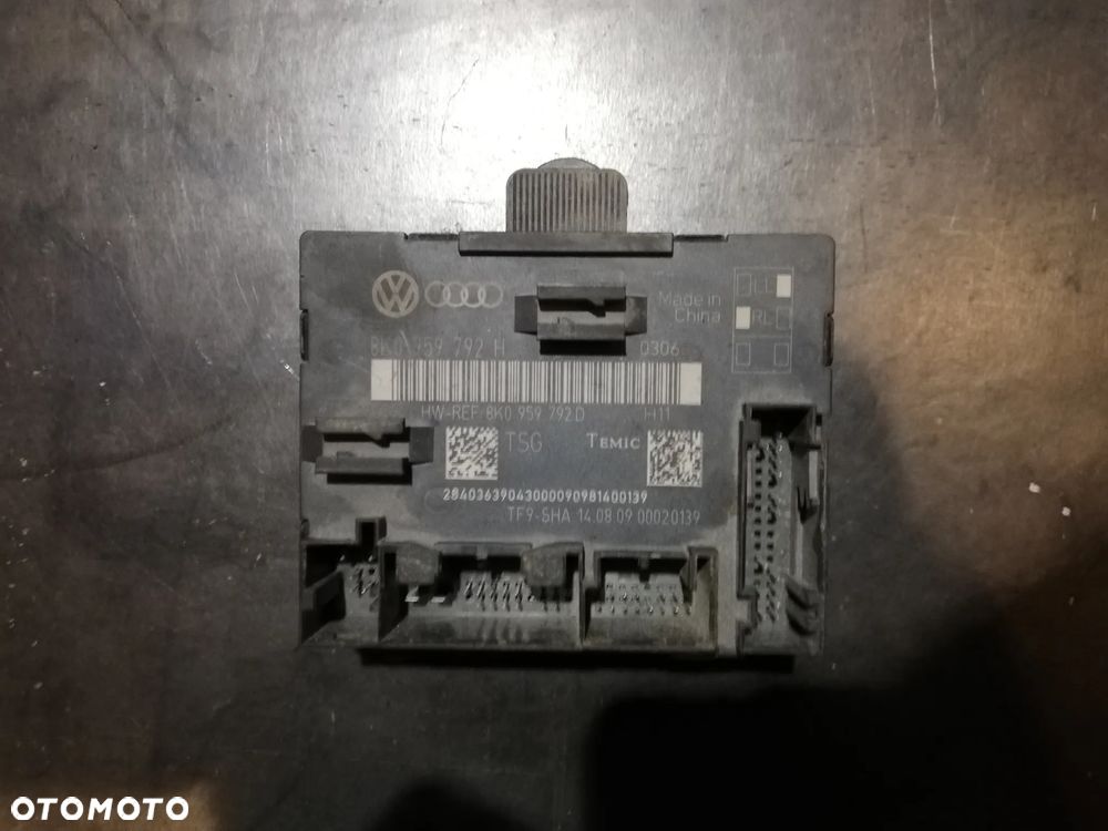STEROWNIK MODUŁ DRZWI 8K0959792H Q5 8R PRAWY PRZEDNI - 1