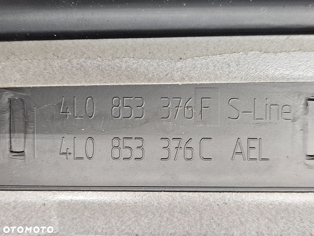 AUDI Q7 4L LIFT 09-15R LISTWY NAKLADKI OZDOBNE PROGOWE PROGOW S-LINE KOMPLET 4L0853376F 4L0853375F 4L0853374E 4L0853373E - 6