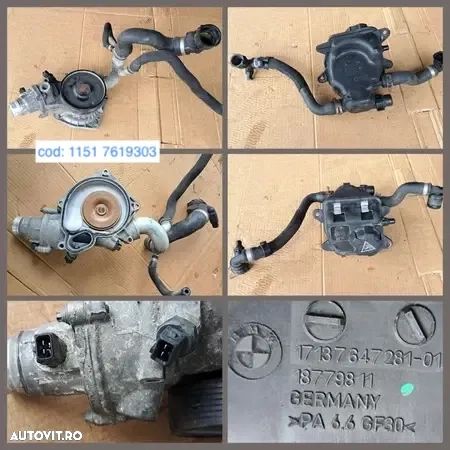 -1- Anexe motor bmw 750 ix 2014 F01 compresor pompa tandem alternator electromotor galerie evacuare admisie - 8