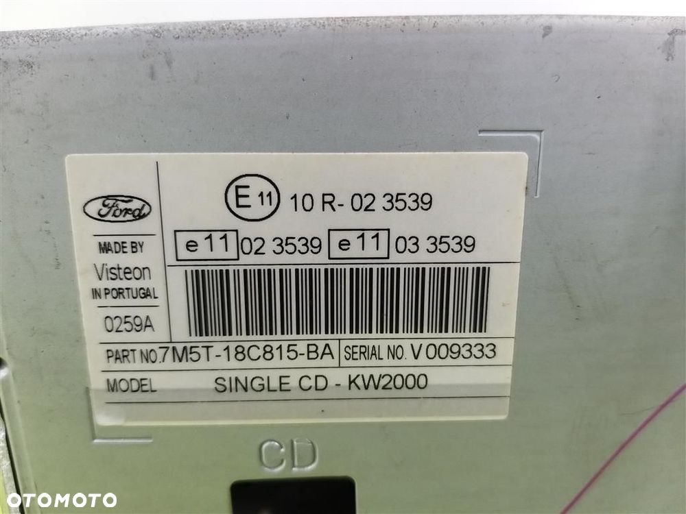 Radio CD FABRYCZNE Ford Focus  MK2 2004-2011R 3M5F10A855A - 5