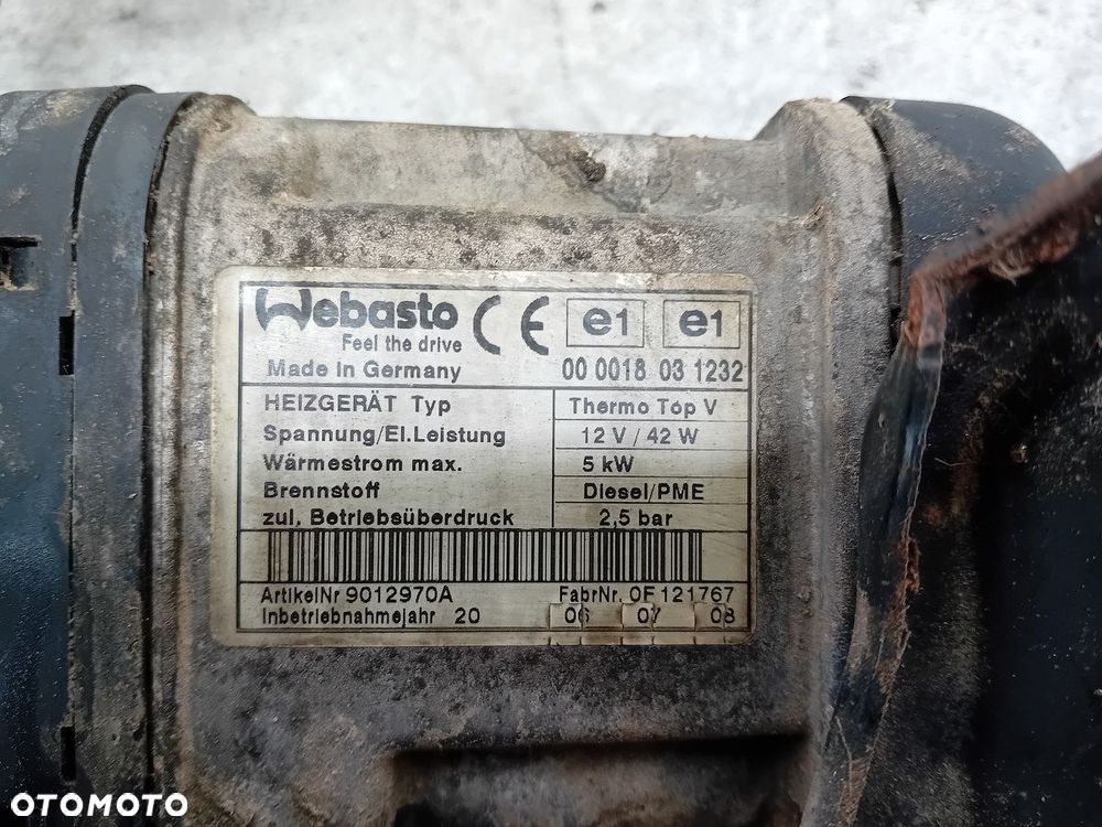 WEBASTO VW TOURAN I THERMO TOP V 12V/42W DIESEL 1K0815065AD - 5
