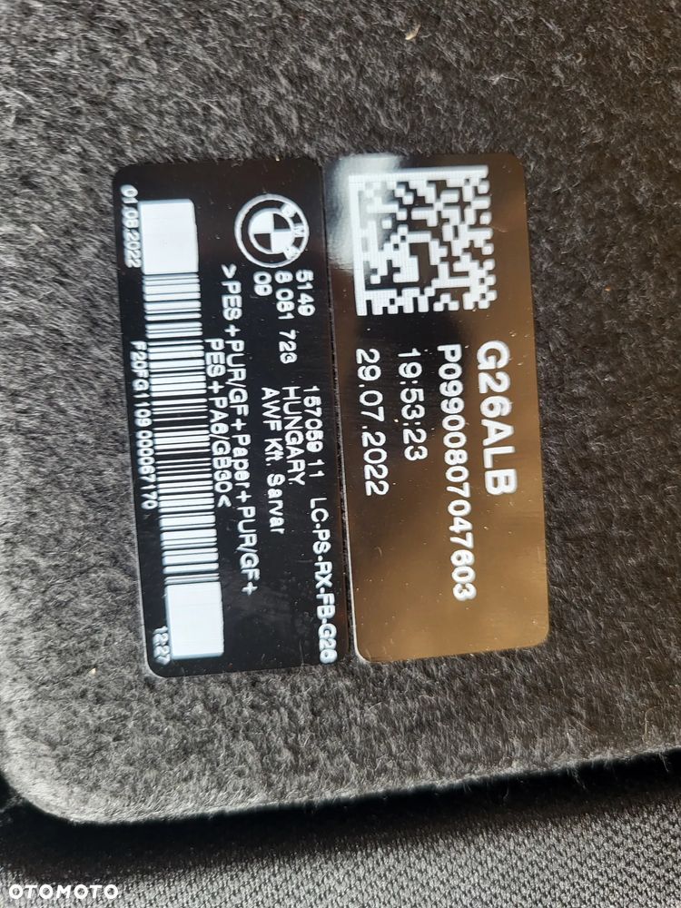 Bmw 4 i4 g26 półka bagażnika 8081723 9871082 - 2