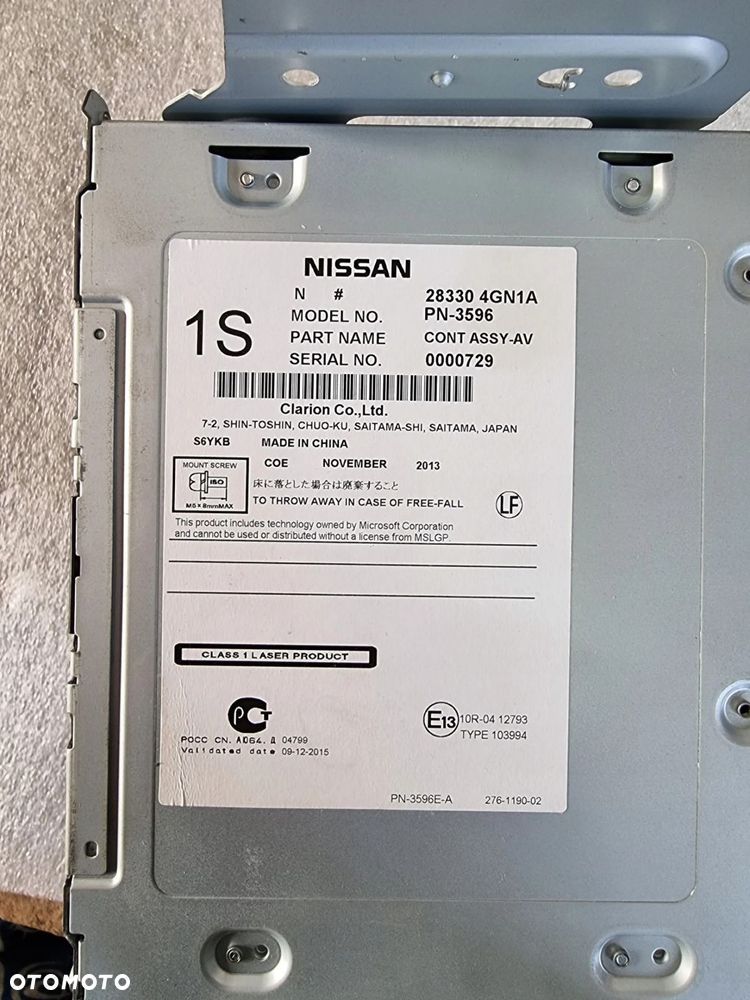 RADIO NAWIGACJA INFINITI Q50 28330-4GN1A - 5