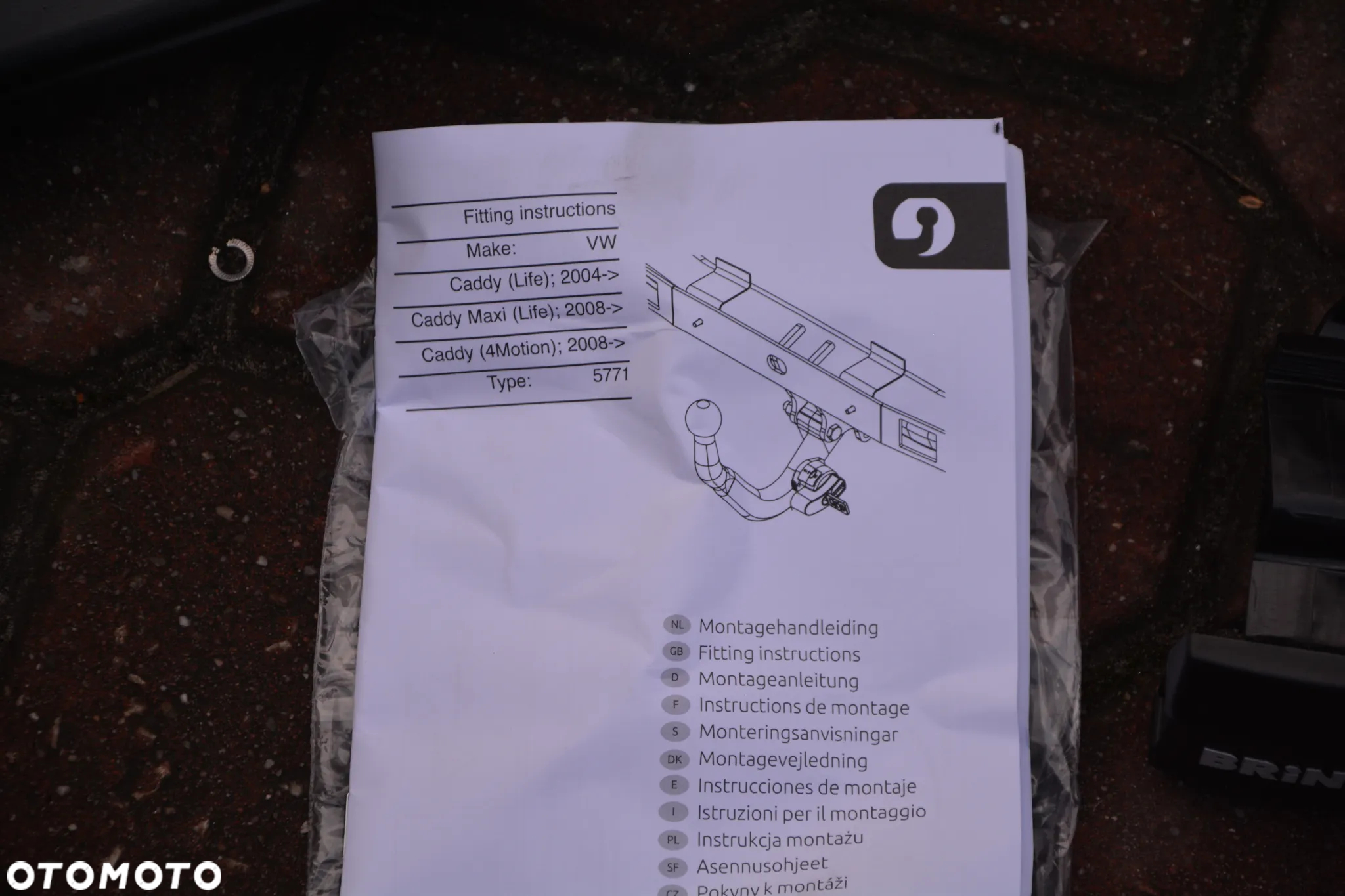 VW  Caddy / Maxi / 4 Motion  -   Hak Brink wypinany klucz - 6
