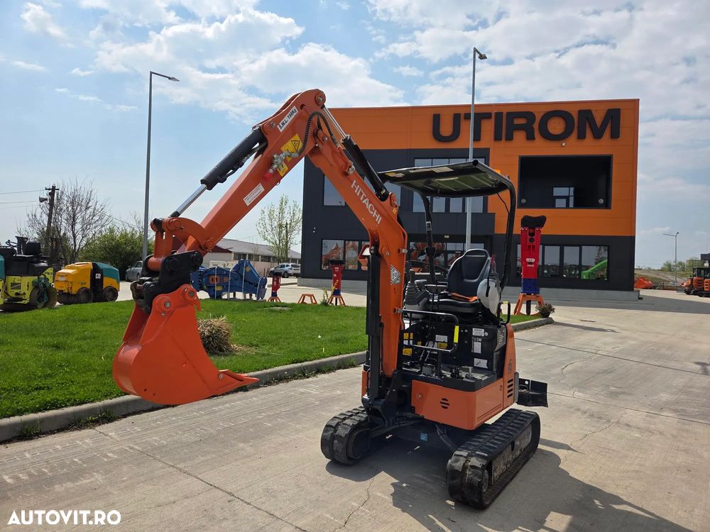 Hitachi ZX19U-6, 2tone, 2024, 539h, rotire in gabarit, Adanc sapare 2,5m, CUPLA RAPIDA+3 CUPE, Senile cauciuc 80% ok extensibile, latime 0,8m, inst picon, LAMA, produs in JAPONIA, sistem antifurt, posibilitate leasing 4ani-CA NOU-PROMOTIE 18.900 EUR+Tva - 10