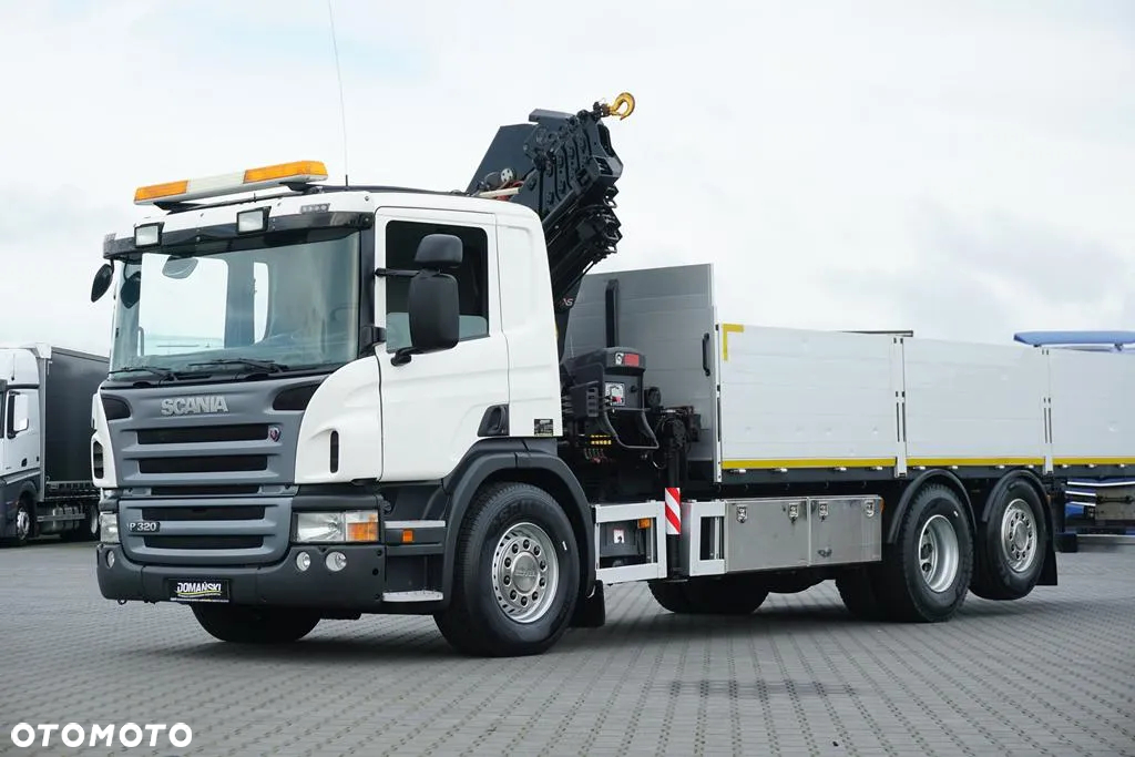 Scania P 320 / 6 X 2 / SKRZYNIOWY + HDS / HIAB 211 EP - 5 / OŚ SKRĘTNA   / WYS. 14 M - 23