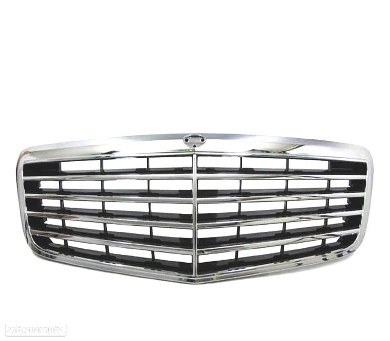 GRELHA FRONTAL MERCEDES CLASE E W211 07-09 PRETA CROMADA - 3