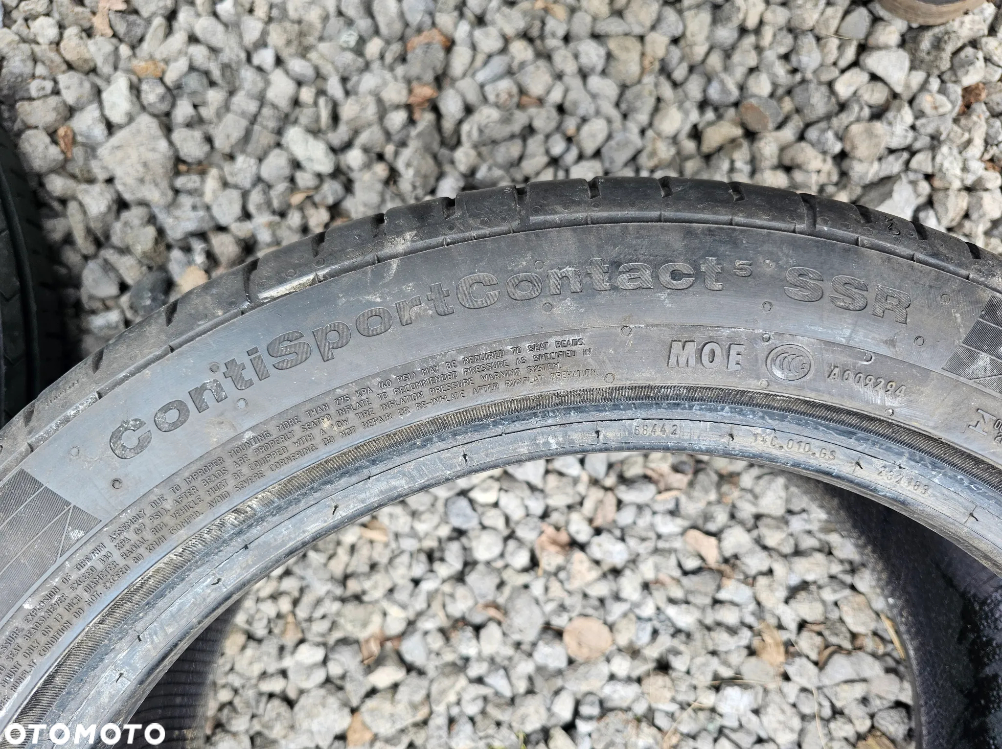CONTINENTAL 225/45R17 91W CONTISPORTCONTACT 5 SSR (MOE) (1szt.) (1x6,0) (DOT: 1x0822) L674 - 4