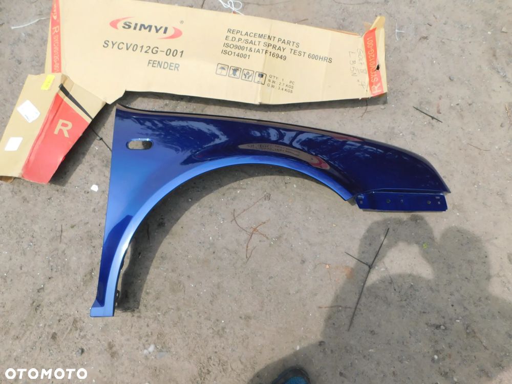 vw volkswagen golf IV błotnik  prawy nowy kolor LB5N WYSYŁKA - 1