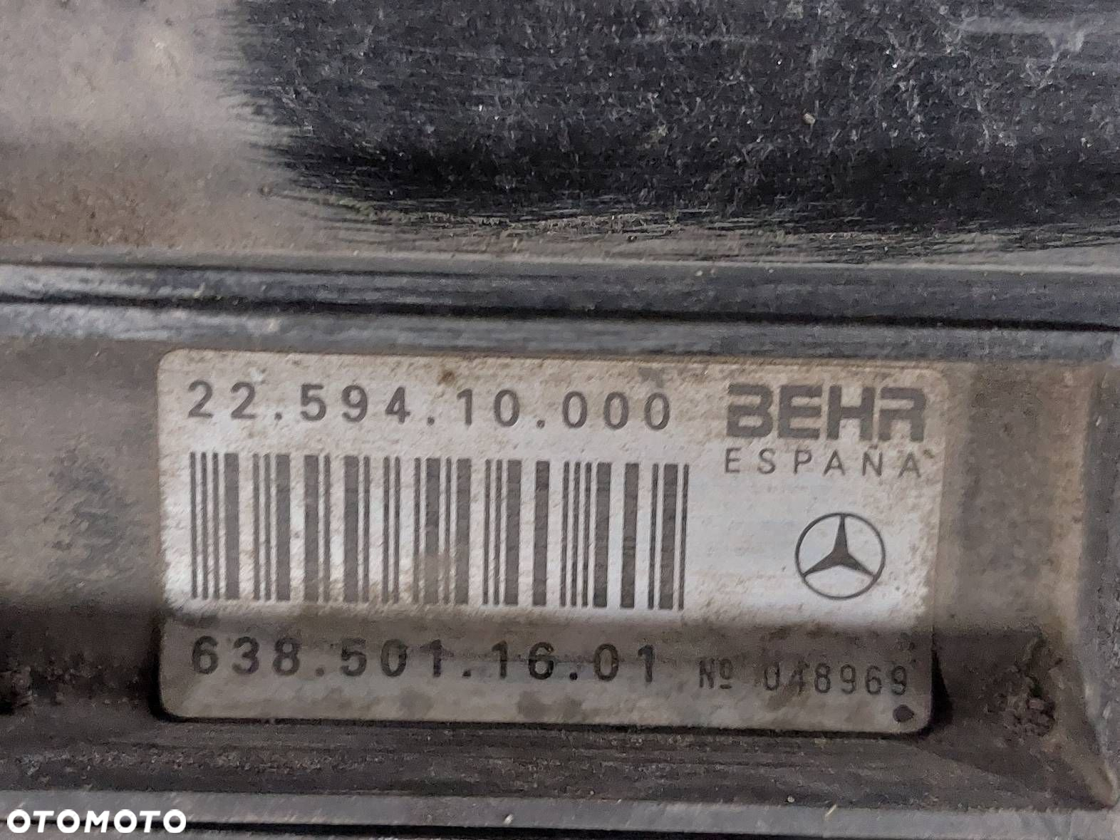 CHŁODNICE KOMPLET + WENTYLATOR MERCEDES VITO W638 2.3 TD 6385011601 - 2