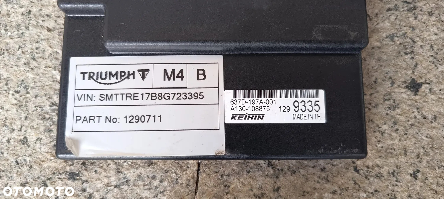 TRIUMPH XRT 800 LICZNIK KLUCZYK MODUŁ KOREK WLEW PALIWA ZESTAW ODPALENIA - 10