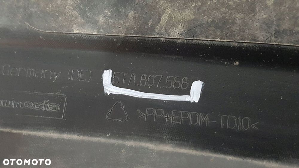 vw touran iii dokładka spojler zderzaka tył tylny - 9