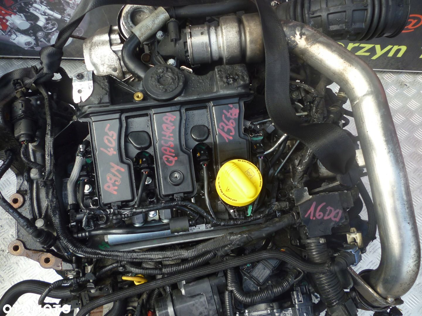 SILNIK KOMPLETNY NISSAN QASHQAI 1.6 DCI R9M 405 136 TYS - 2