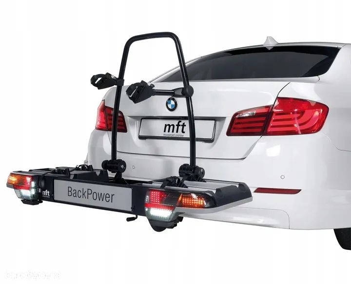 Bagażnik uchwyt rowerowy na hak na 2 rowery 13-PIN MFT BACKPOWER 2 UCHYLANY - 1