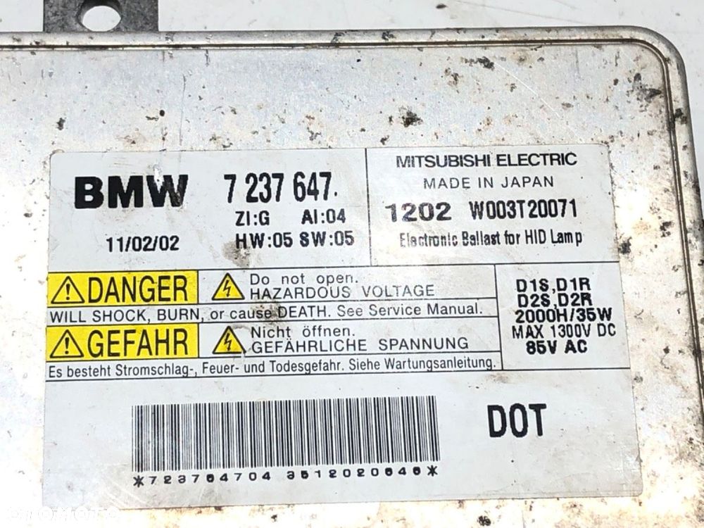 PRZETWORNICA XENON  BMW X1 (E84) 2009 - 2015 sDrive 18 d 105 kW [143 KM] olej napędowy 2009 - 2015 - 4