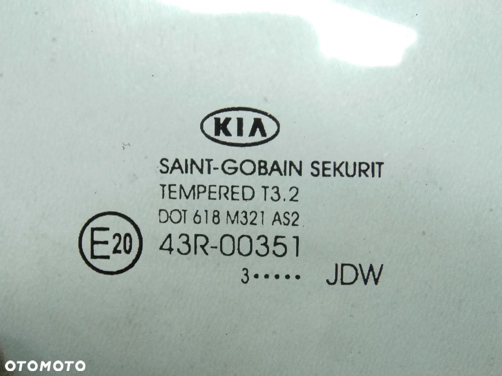 SZYBA DRZWI KIA CEED II KOMBI 2013r. PRAWA TYLNA ORYGINAŁ - 3