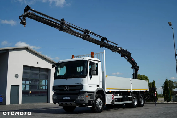 Mercedes-Benz ACTROS 2636 / 6x4 / SKRZYNIOWY 7 M + HDS HIAB  -  WYSÓW 12,6 M / MOCNA PODŁOGA / STEROWANIE RADIOWE / ROTATOR / SPROWADZONY