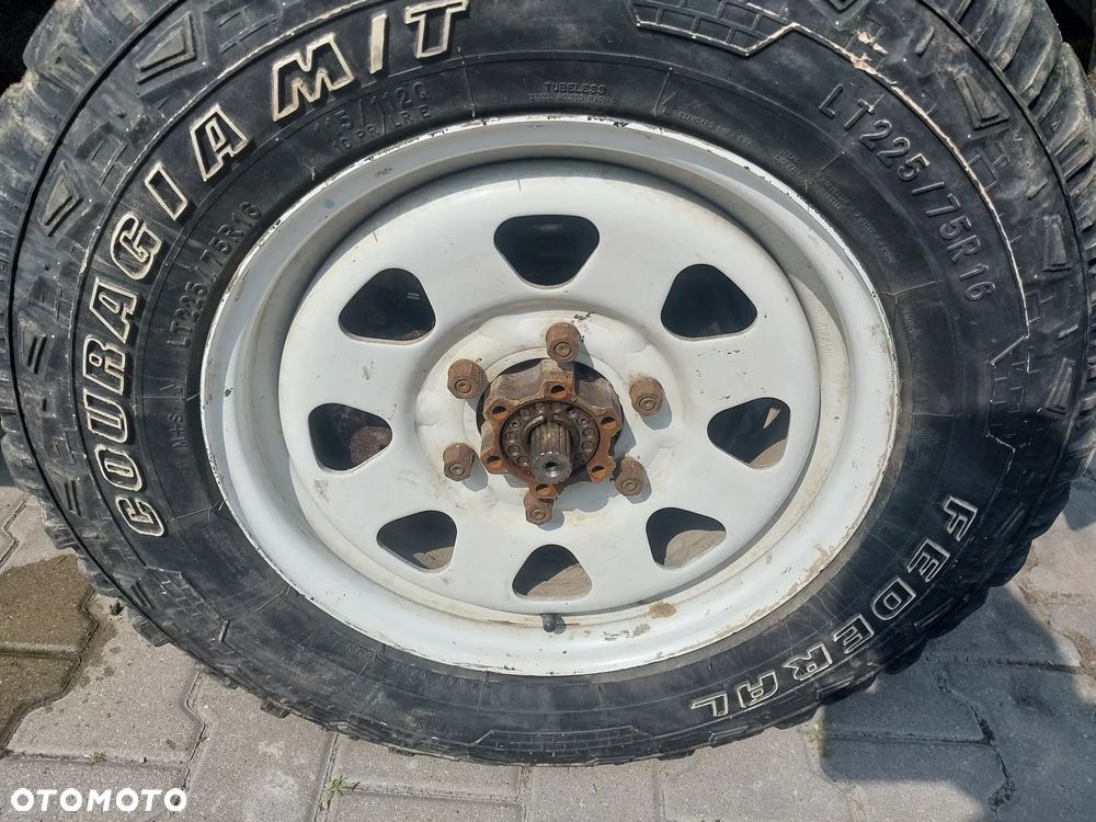 Koła felgi z oponami R 16 cali 6x139,7 opony Federal Couragia M/T LT 225/75 felgi stalowe Toyota Land Cruiser Hilux Opel Frontera Mitsubishi Pajero Nissan Patrol Lexus GX JEEP Isuzu Huindai Galloper Hummer GMC Chevrolet - 4