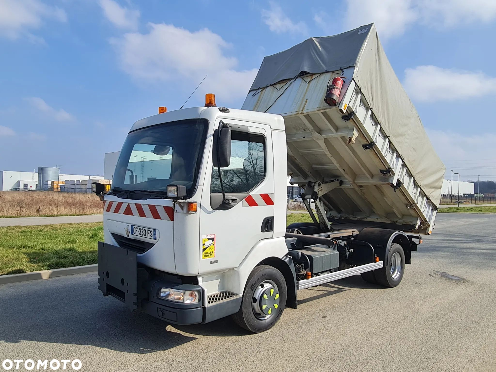 Renault Midlum Wywrotka 3 str Czołownica Specjalny Tylko 116 tys km Plandeka - 1