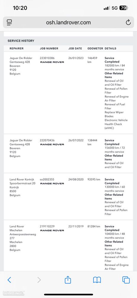 Land Rover Range Rover 3.0 TDV6 Vogue 182g - 60