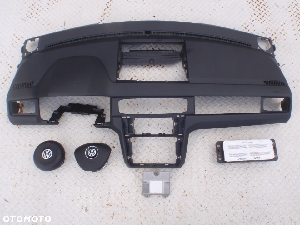 VW CADDY 4 IV 2K5 DESKA KONSOLA KOKPIT PULPIT PÓŁKA PARAPET AIRBAG AIR BAG rysy Raz2 - 4