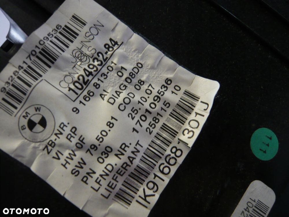 licznik zegary 916681301 bmw serii 1 e87 e81 - 2