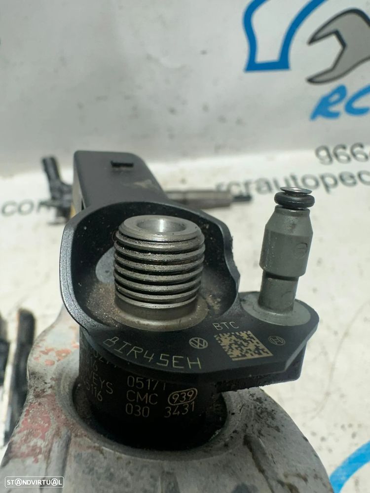 .Conjunto 4 Injectores Audi VW Volkswagen Seat Skoda CBA 2.0 TDI 143cv 03L130277 0445116030 - 11