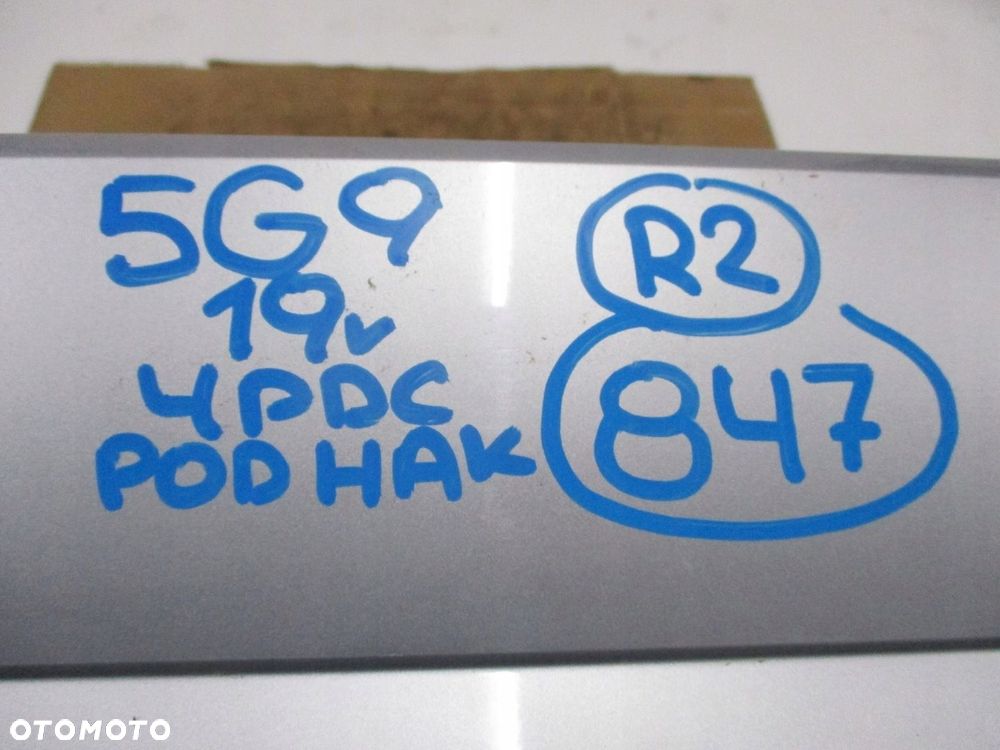 ZDERZAK VW GOLF VII 5G9 19R 4 PDC POD HAK TYŁ - 9