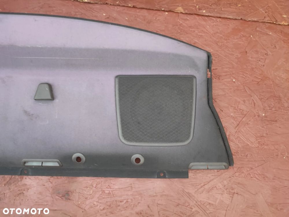 BMW E46 COUPE ORYGINALNA PÓŁKA TYŁ / OSŁONA GRODZI TYŁ + GŁOŚNIKI + ZAŚLEPKI GŁOŚNIKÓW  O NR.  51 46 6 955 325 / 51 46 8 231 125 OEM W DOBRYM STANIE - 7