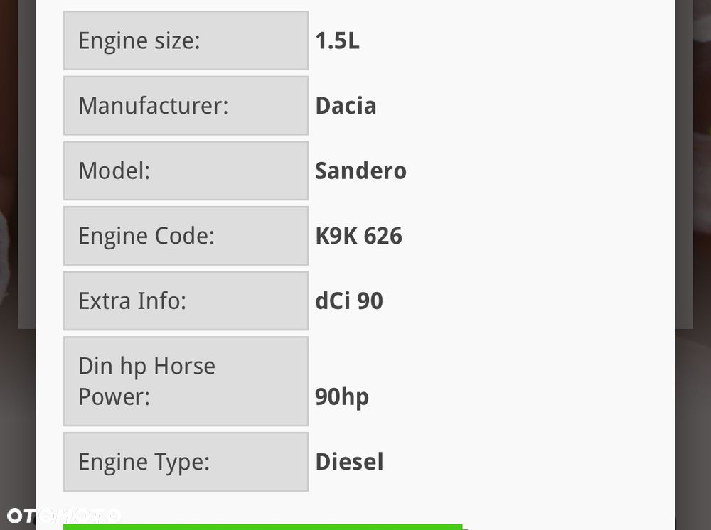 Silnik kompletny  K9k626 Dacia Sandero Doker kangoo mercedes Citan - 11